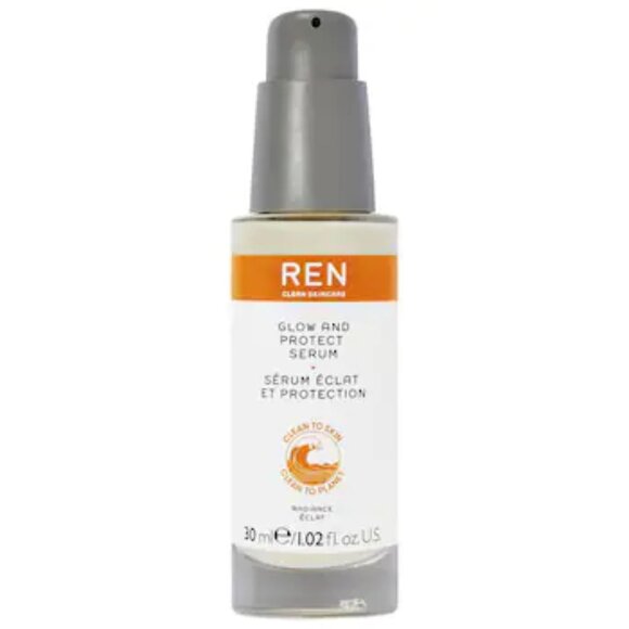 Ren Clean Skincare - Radiance Glow And Protect Vitamin C Serum - Picture 1 of 5